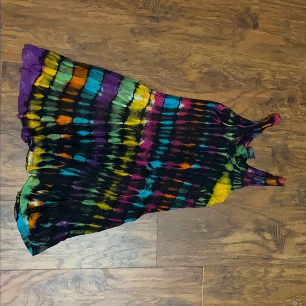 Tie dyed swing dress
